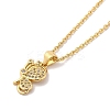 304 Stainless Steel Pendant Necklaces NJEW-U002-25G-03-1