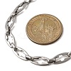304 Stainless Steel Cross Link Chain Necklaces for Women Men NJEW-JN05431-01-3