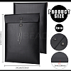 2Pcs A4 PU Leather Stationery Storage Pockets AJEW-BC0009-22A-2