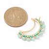 Natural Amazonite Faceted Round Pendants PALLOY-MZ00169-01-2