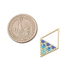 3Pcs MIYUKI Glass Seed Beaded Rhombus Pendants PALLOY-MZ01175-2