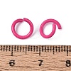 Spray Painted Iron Open Jump Rings IFIN-T017-04B-17-2