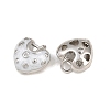 Brass Micro Pave Clear Cubic Zirconia Charms CU-CBAA571-12P-2