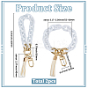 2Pcs Acrylic Cable Chain Bracelet Pendant Decorations AJEW-SC0003-71E-2