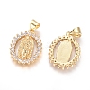 Brass Micro Pave Cubic Zirconia Pendants LS-KK-I657-32G-B-2