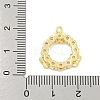 Brass Micro Pave Clear Cubic Zirconia Pendants KK-S386-06G-3