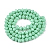 Opaque Solid Color Imitation Jade Glass Beads Strands LS-EGLA-A044-P6mm-D14-3