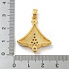 Christmas Brass Micro Pave Cubic Zirconia Pendants KK-H468-03A-02G-3