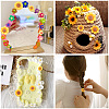 36Pcs 6 Styles Opaque Resin Cabochons RESI-TA0002-96-8