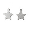 Tarnish Resistant 201 Stainless Steel Pendants STAS-F192-040P-2