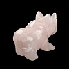 Natural Rose Quartz Carved Healing Rhinoceros Figurines DJEW-M008-02I-4