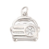 Brass Micro Pave Cubic Zirconia Pendants KK-H527-28P-1
