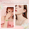 42Pcs 3 Colors Light Gold Plated Alloy Enamel Pendants FIND-SC0013-21-5