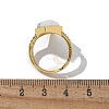 Rhombus Natural & Synthetic Gemstone Finger Rings RJEW-B113-01G-2-6