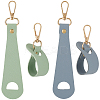 4Pcs 2 Colors Imitation Leather Hat Clips FIND-GF0008-14A-1