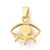 PVD Vacuum Plating 304 Stainless Steel with Crystal Rhinestones Pendants STAS-G261-19G-2