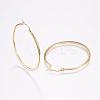 304 Stainless Steel Big Hoop Earrings EJEW-F105-18G-2
