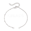 304 Stainless Steel Cable Chain and Satellite Chain Bracelet Making AJEW-JB01480-1