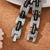 Great Valentines Day Gifts for Boyfriend 304 Stainless Steel Silicone Bracelets BJEW-I129-B-4