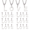 80Pcs 4 Style 304 Stainless Steel Pendants STAS-PH0004-21-1
