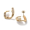 Ion Plating(IP) 304 Stainless Steel Stud Earrings EJEW-K281-21G-2