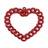 Spray Painted Alloy Pendants PALLOY-T092-89A-1