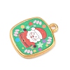 Printed 304 Stainless Steel Pendants LS-STAS-B116-01B-G04-2