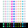 1200Pcs 12 Colors 6/0 Luminous Glass Seed Beads SEED-TA0001-51-3