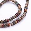 Natural Picasso Stone/Picasso Jasper Beads Strands G-G683-14-2x4mm-1