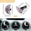 4Pcs Moon Gemstone Car Air Vent Clips AJEW-PH00496-02-2