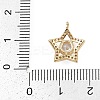 Brass Micro Pave Cubic Zirconia Pendants KK-S339-03G-3