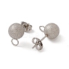 Non-Tarnish 304 Stainless Steel Stud Earring Findings LS-STAS-E179-05E-P-2