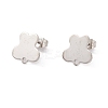 Non-Tarnish 201 Stainless Steel Stud Earring Findings EJEW-A071-04P-1