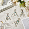 4Pcs Acrylic & ABS Plastic Pearl Jellyfish Pendant Decorations KEYC-SP0001-32A-3