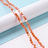 Electroplate Glass Beads Strands GLAA-E036-04B-2
