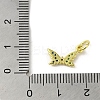 Real 18K Gold Plated Brass Pave Cubic Zirconia Pendants KK-M283-11Q-02-3