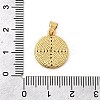 Brass Micro Pave Clear Cubic Zirconia Pendants KK-I360-055G-3