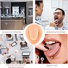 Soft Silicone Tongue Flexible Model Body Part Displays with Acrylic Stands ODIS-WH0002-23-7