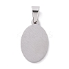 Non-Tarnish 304 Stainless Steel Pendants STAS-H356-07P-2