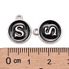 Platinum Plated Alloy Charms ENAM-S118-02S-P-3