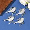 Tibetan Style Big Pendant Settings for Enamel X-TIBEP-292-AS-FF-5
