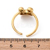 304 Stainless Steel Open Cuff Rings for Women RJEW-M060-01G-21-5
