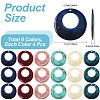 24Pcs 6 Colors Acrylic Pendants OACR-FS0002-66-3
