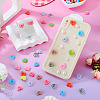 Printed Opaque Resin Cabochons CRES-TA0001-72B-7