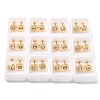 304 Stainless Steel Flat Round Stud Earrings EJEW-F396-01G-02-2