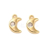 Brass Cubic Zirconia Charms LS-KK-D300-05G-1