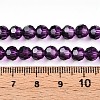 Baking Paint Transparent Glass Beads Strands DGLA-A035-T6mm-A09-5