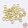925 Sterling Silver Split Jump Rings STER-F036-01G-0.6x7mm-3