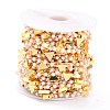 Handmade CCB Plastic Imitation Pearl Beaded Chains CHC-I038-22G-3