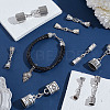 20Pcs 10 Style Alloy Cord End FIND-GA00003-4